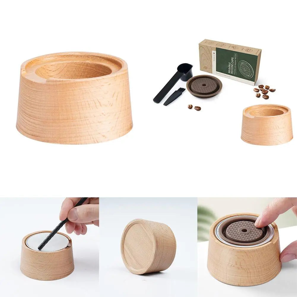 Coffee Capsule holder suitable For Nespresso Vertuo reusable silicone cover disposable original capsule cup holder