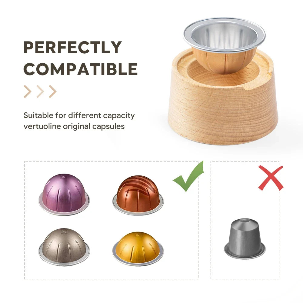 Coffee Capsule holder suitable For Nespresso Vertuo reusable silicone cover disposable original capsule cup holder
