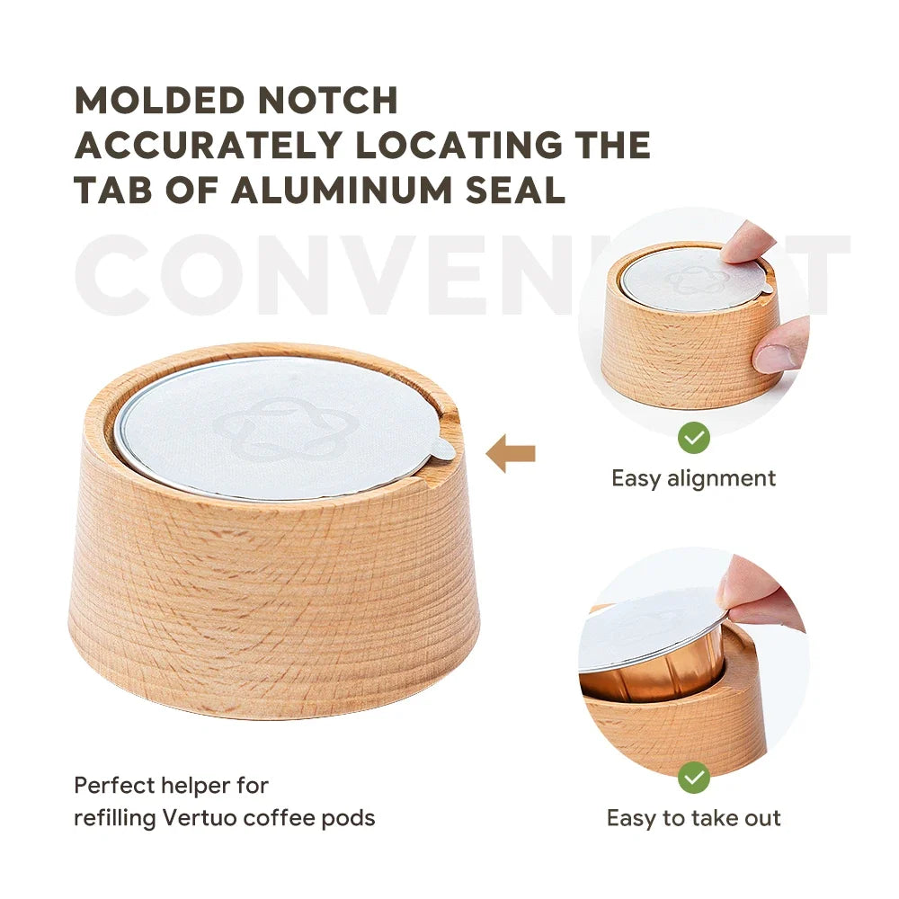 Coffee Capsule holder suitable For Nespresso Vertuo reusable silicone cover disposable original capsule cup holder